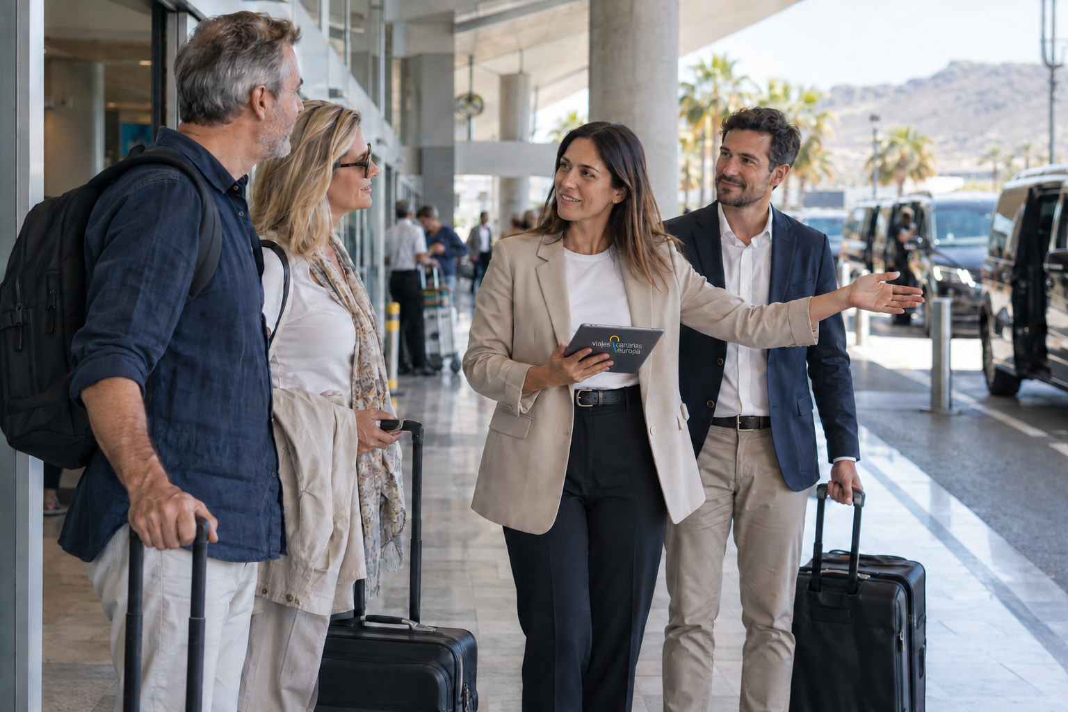 Recepción de viajeros en Canarias